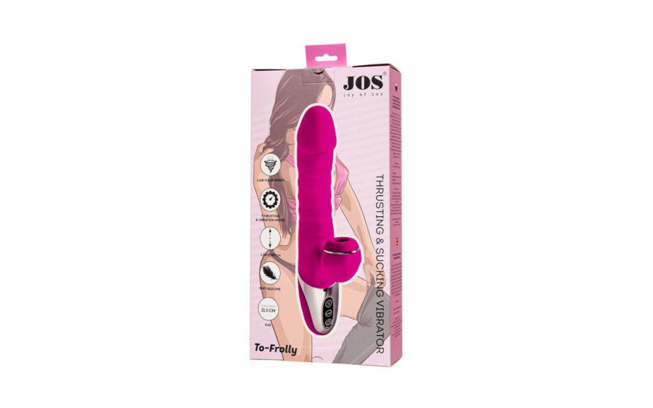 JOS To-Frolly Thrusting and Sucking Vibrator