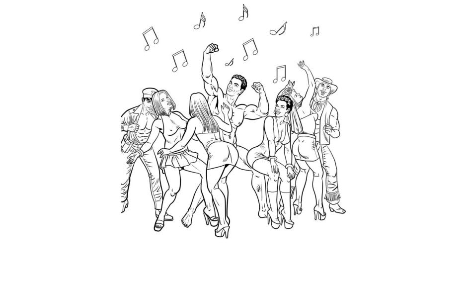 Bachelorette Party Colouring Book