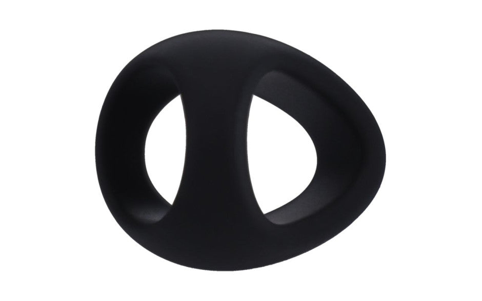 Stirrup Silicone Cock Ring Onyx