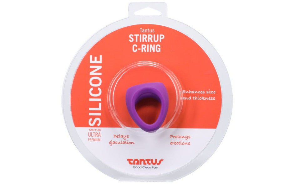 Stirrup Silicone Cock Ring Lilac
