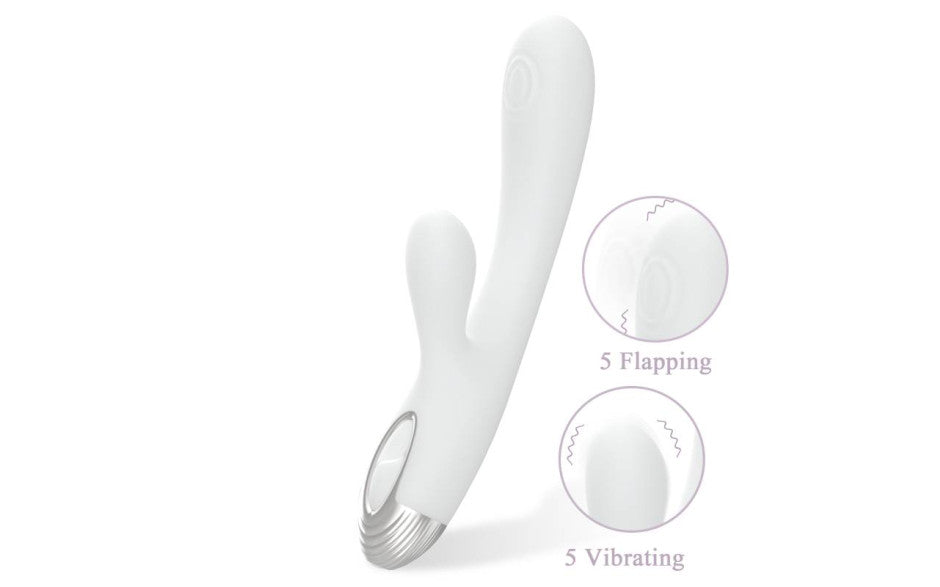 Pada Rabbit and G-Spot Pulsing Vibrator White