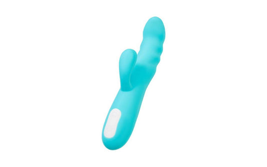 JOS Merry Swirl Rotating Shaft Rabbit Vibrator Blue