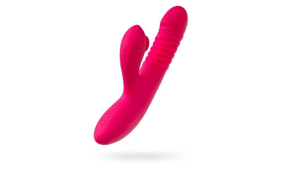 JOS Seri Thrusting Vibrator with Clitoral Stimulator Pad