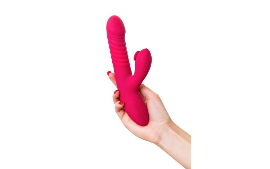 JOS Seri Thrusting Vibrator with Clitoral Stimulator Pad