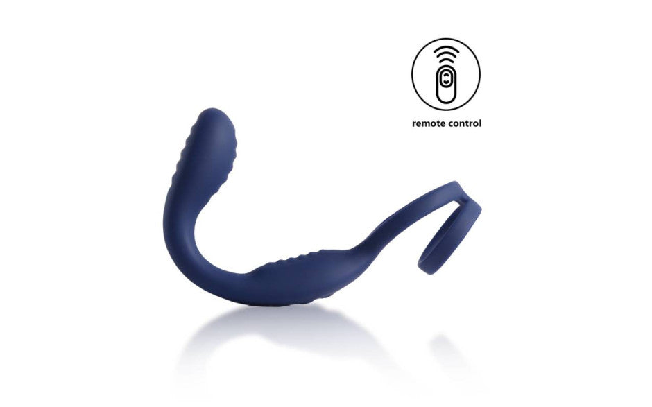 VibraDuo Vibrating Anal Probe and Perineum Stim with Cockring