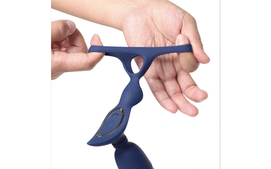 Ring n Rear Dual Thrusting Anal Probe with Cockring and Remote