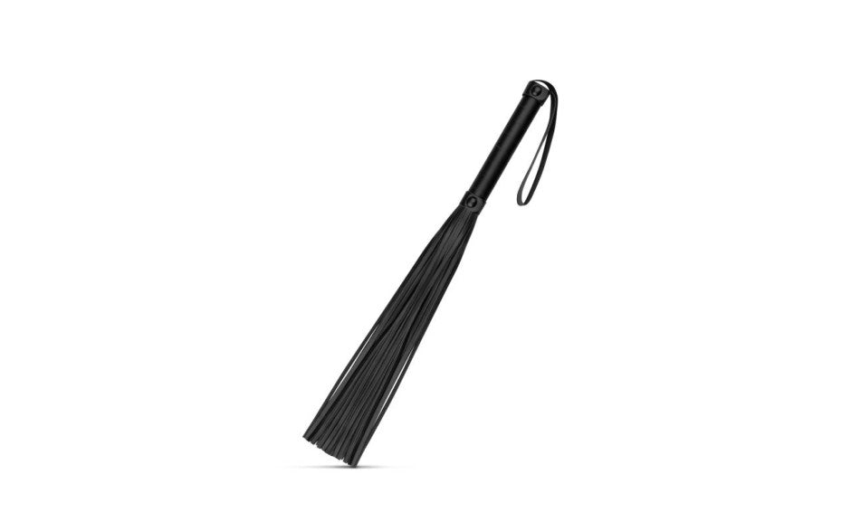 Faux Leather Flogger Black
