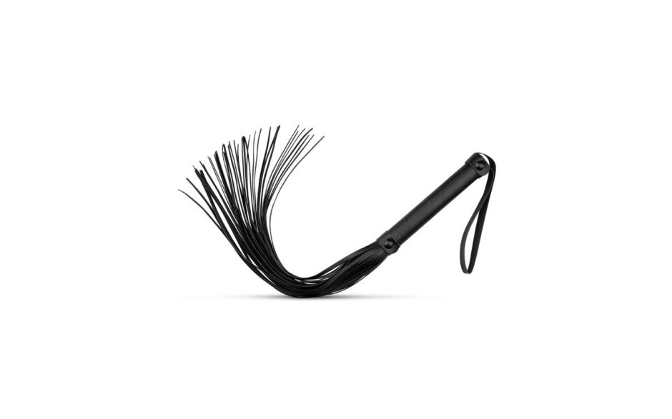 Faux Leather Flogger Black