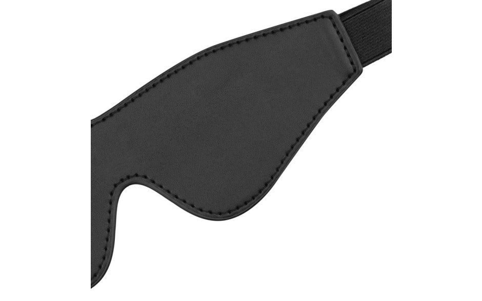 Faux Leather Blindfold Black