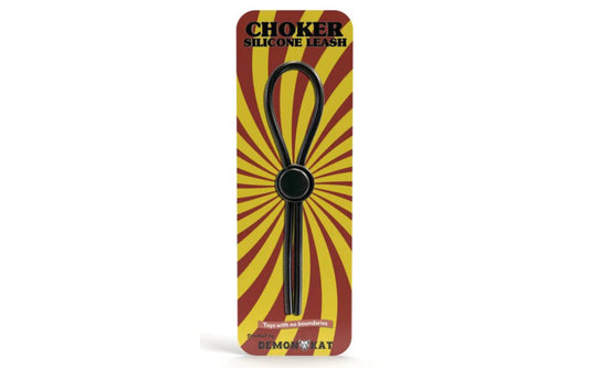 Silicone Choker Leash Black