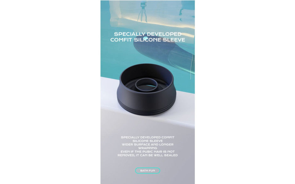BathFun Automatic USB Waterproof Penis Pump w Magic Sleeve