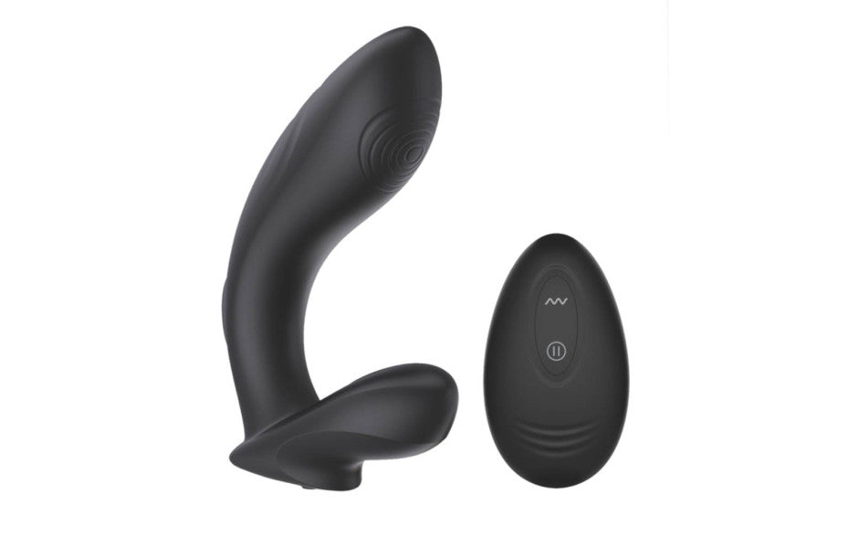 SXE Roger Remote Control Vibrating and Slapping Anal Dildo