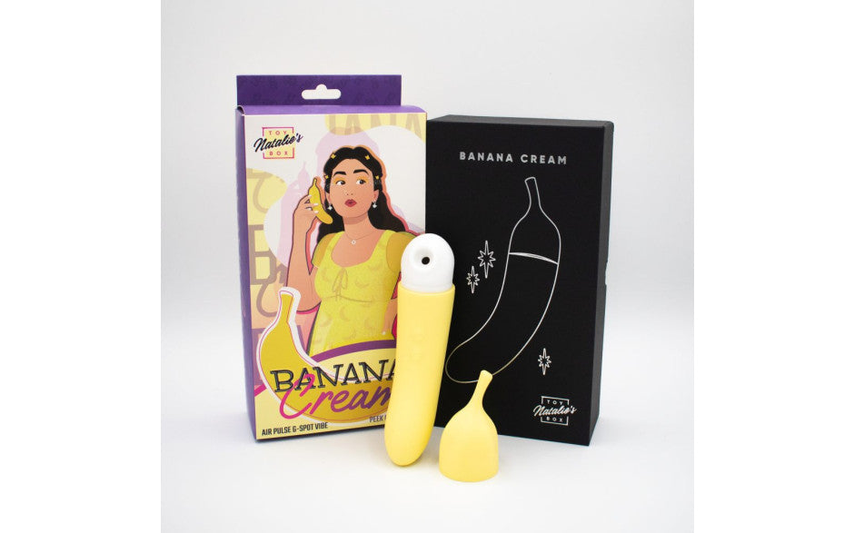 Banana Cream Air Pulse G-Spot Vibrator