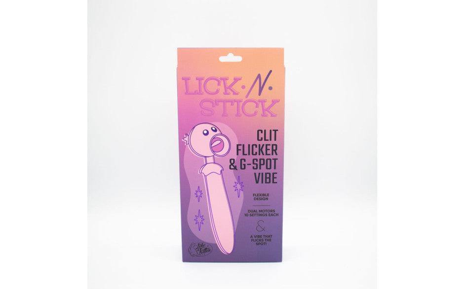 Lick N' Stick Clit Flicker G-Spot Vibrator