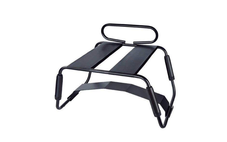 Sex Chair Adjustable Height Black w Handle and Arch Bridge