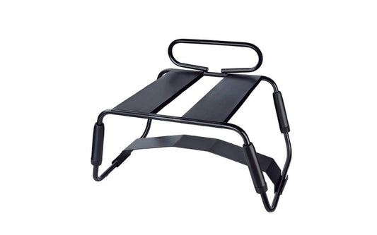 Sex Chair Adjustable Height Black w Handle and Arch Bridge