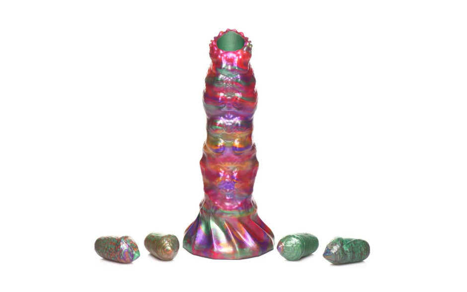 Larva Silicone Ovipositor Dildo w/ Eggs
