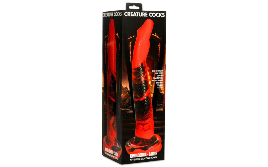 Creature Cocks Large King Cobra 14 in Long Silicone Dong