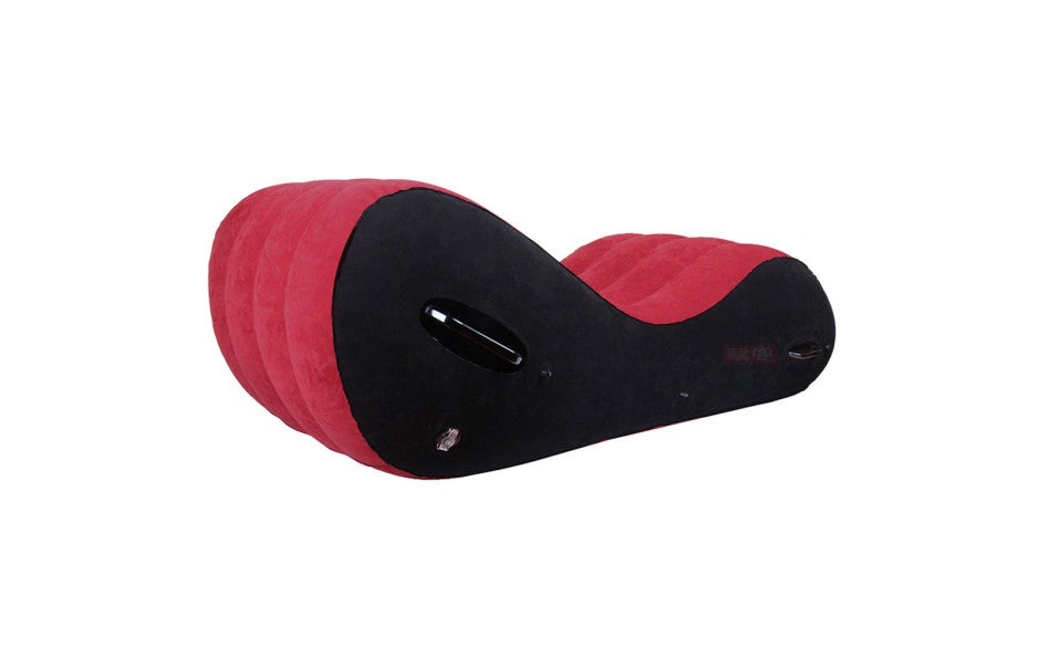 Large 1.5m Inflatable Suede Love Lounge with Handrail