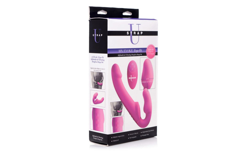 Worlds 1st Remote Control Inflatable Ergo-Fit Strapless Strap-On