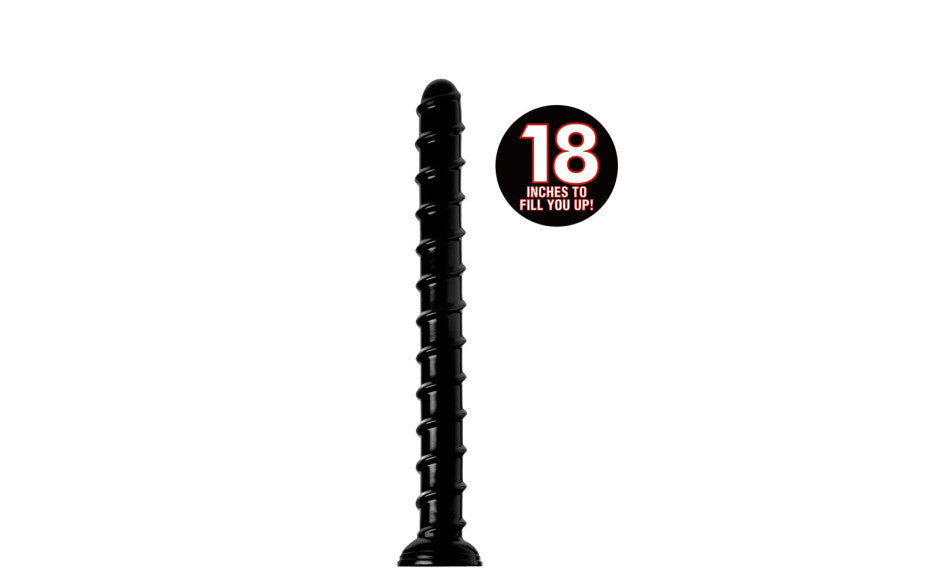 Hosed 18in Swirl Thick Anal Snake