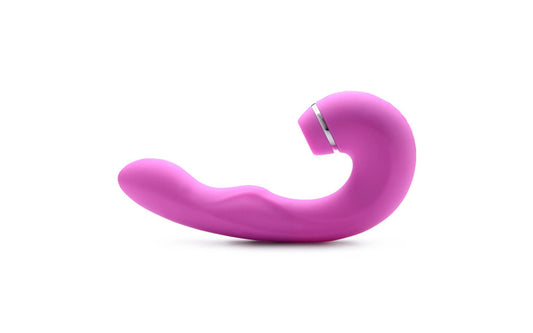 Shegasm 5 Star 10X Tapping G-Spot Vibe w Suction Pink