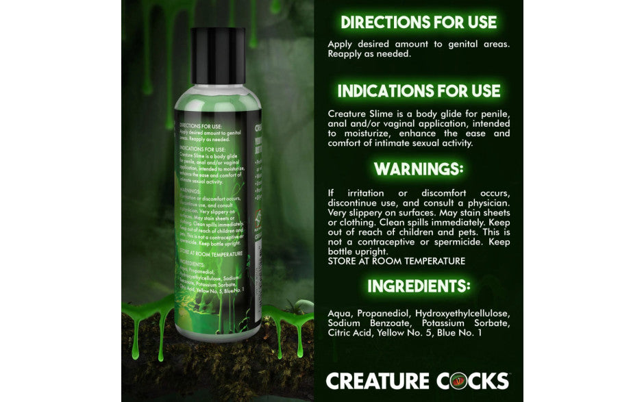 Creature Slime Green Slime Water Based Lubricant 4oz