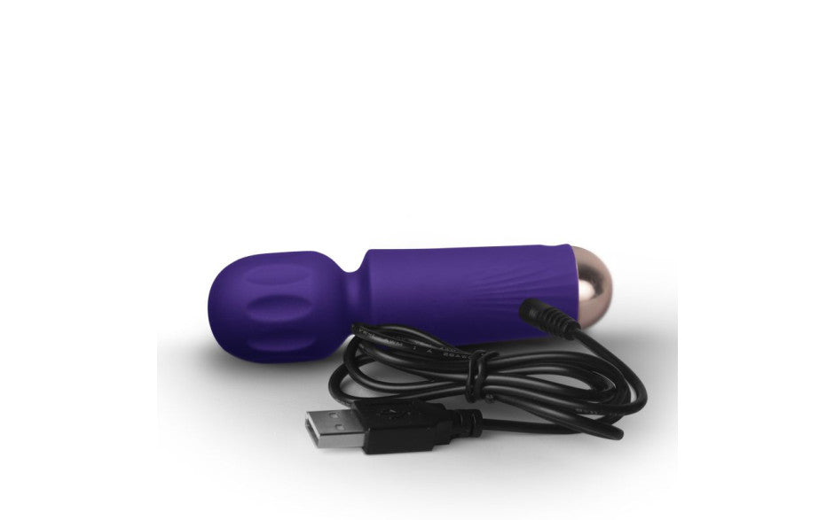 Rechargeable 16 Mode Silicone Mini Wand Violet Dream