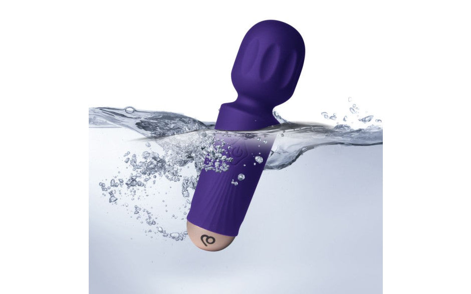 Rechargeable 16 Mode Silicone Mini Wand Violet Dream