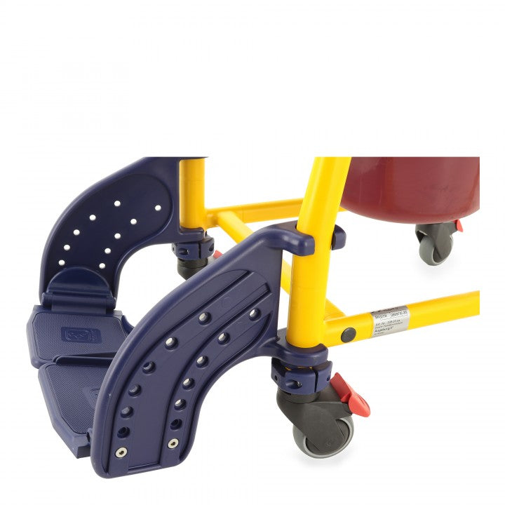 Shower commode chair for children — mobile, height adjustable