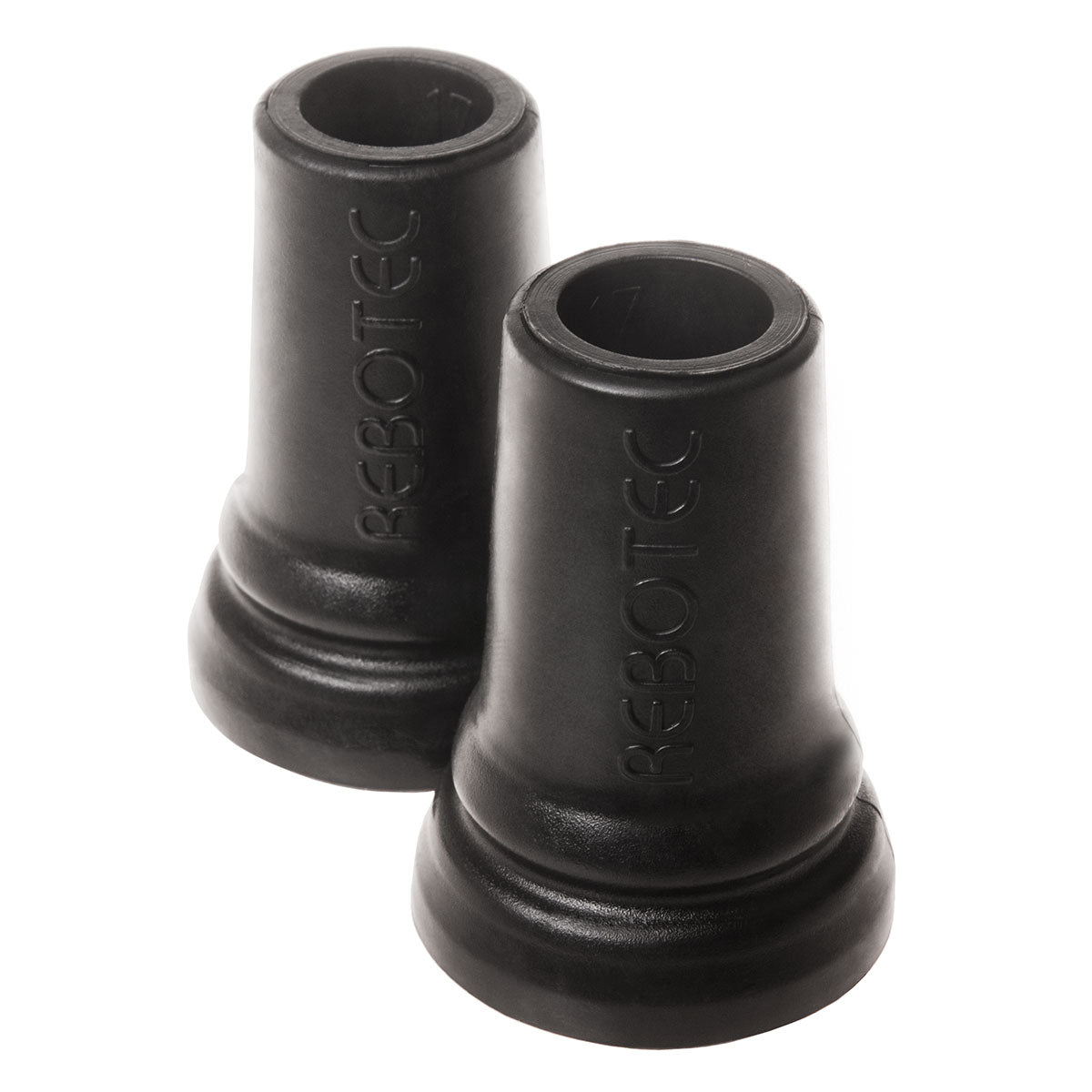 Rebotec 17mm Ferrules - Durable Walking Stick & Crutch Tips for Safe Support