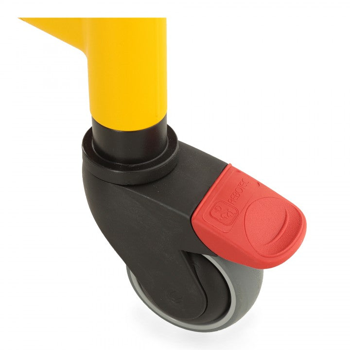 Shower commode chair for children — mobile, height adjustable