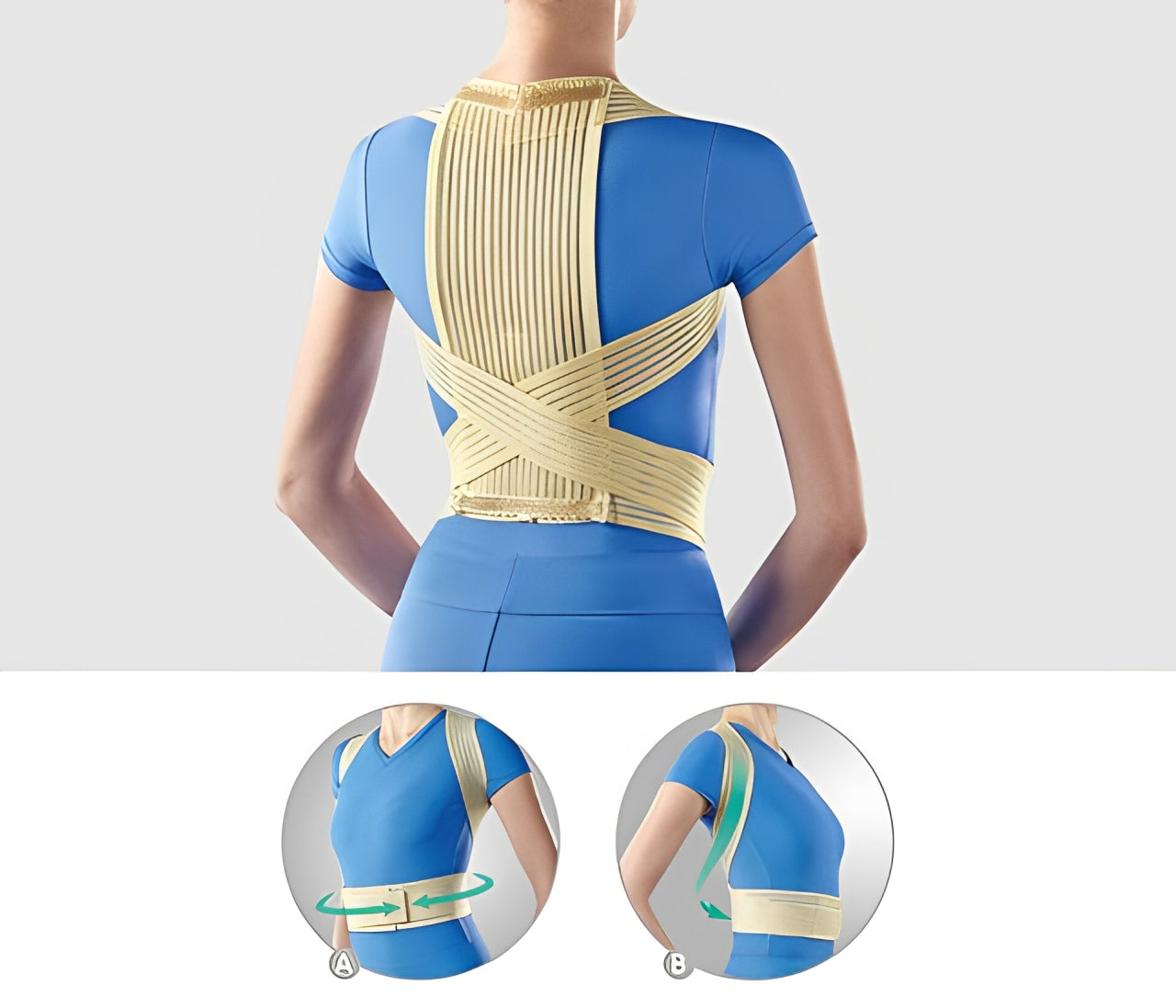 Posture Corrector for Back & Shoulder Support - Adjustable Clavicle Strap for Adults & Kids in Australia