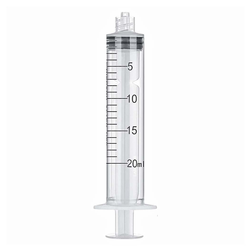 Luer Lock Syringes with 25G Needle, Box of 100, Sterile and Individually Wrapped