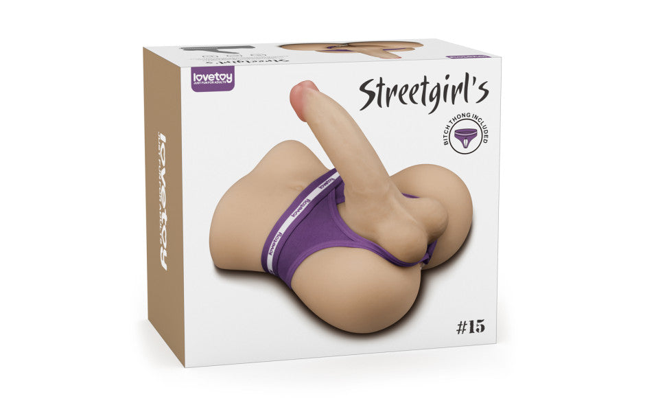 Streetgirls #15 Male Butt with Bendable Dildo and Balls Steven