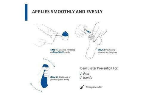 2Toms BlisterShield Powder 70g for Preventing Blisters in Shoes and Gloves