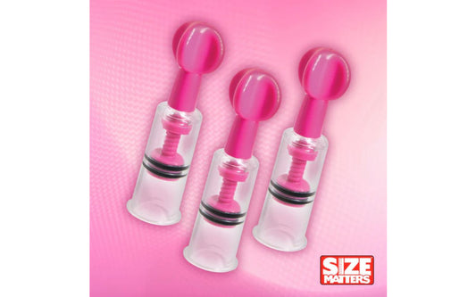 MAXtwist Clit Nipple Sucker Set 3 Pc Pink