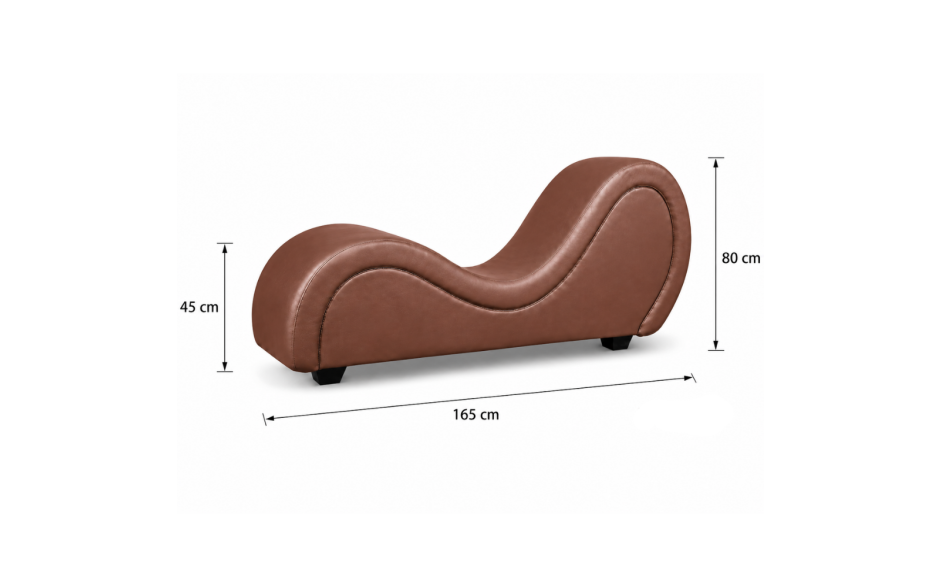 Kama Sutra Mebon Chaise Love Lounge Brown