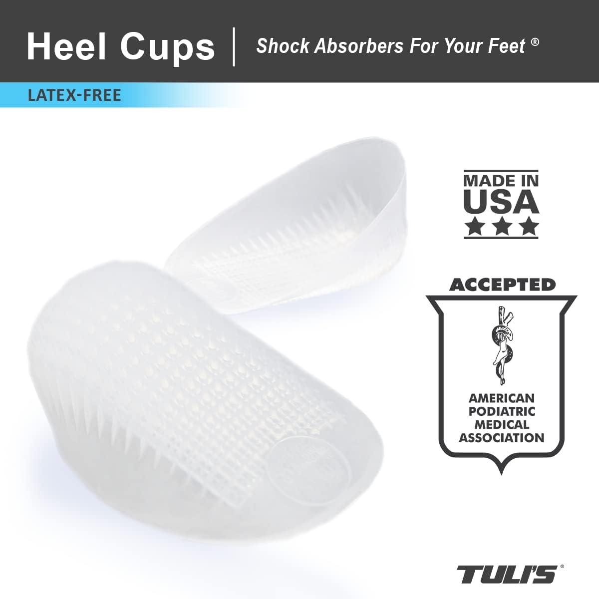 Tuli’s Classic Gel Heel Cups - Clear