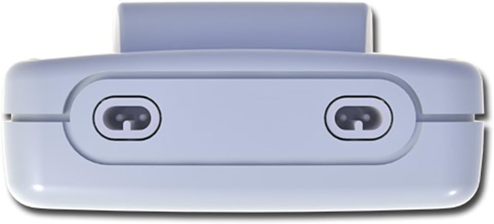 White gaming controller with two analog sticks on a light gray background