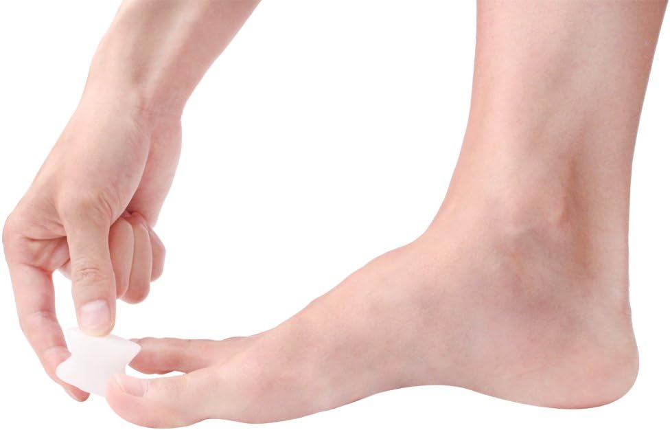Gel Smart Toe Separators - Pack of 6 - Relieve Bunion Pain and Align Toes