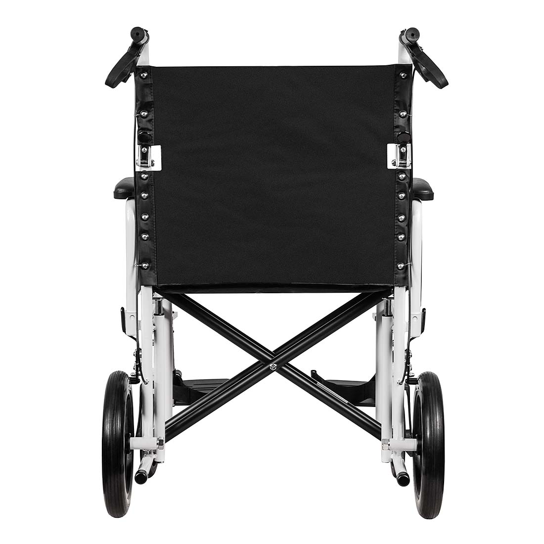 55HD Heavy Duty Attendant Wheelchair - Extra Wide Comfort with Puncture-Proof Wheels