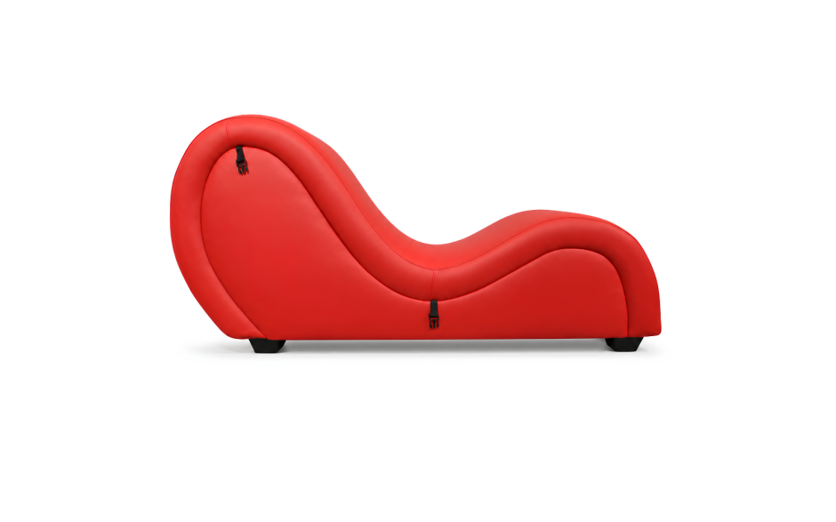 Kama Sutra Mebon Chaise Love Lounge Red w Black Pillows