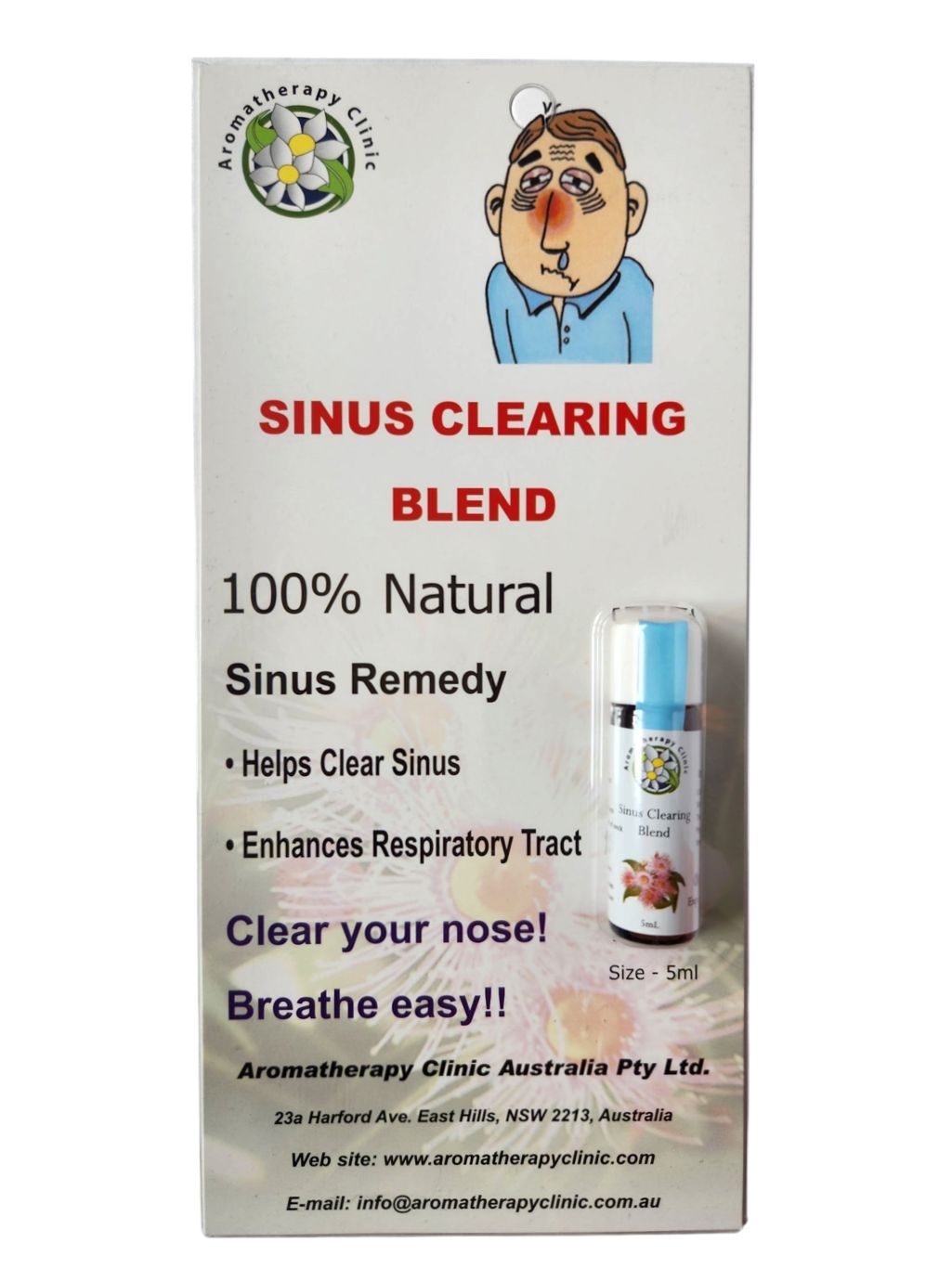 Breathe Easy - 100% Pure Essential Oil Blend for Natural Sinus Relief