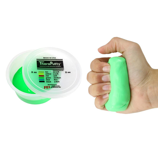 (90ml-green-medium) - Antimicrobial Theraputty Exercise Material Size: 90ml, Resistance/Colour: Medium/Green
