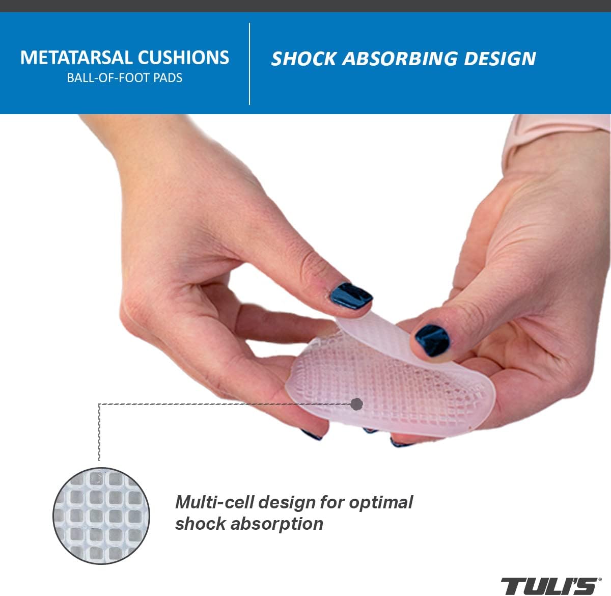 Tuli's Metatarsal Cushion - Maximum Shock Absorption for Ball of Foot Comfort