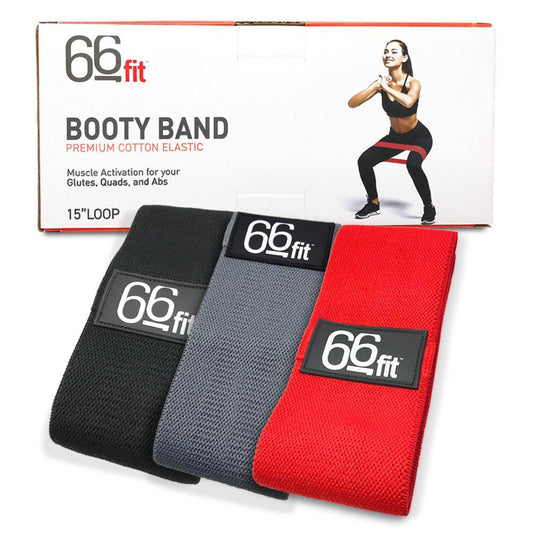 Premium Booty Band Loop - Cotton Elastic Resistance Bands for Glutes & Thighs