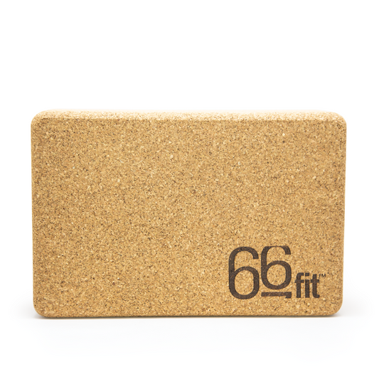 Cork Yoga Block with Antimicrobial and Non-Slip