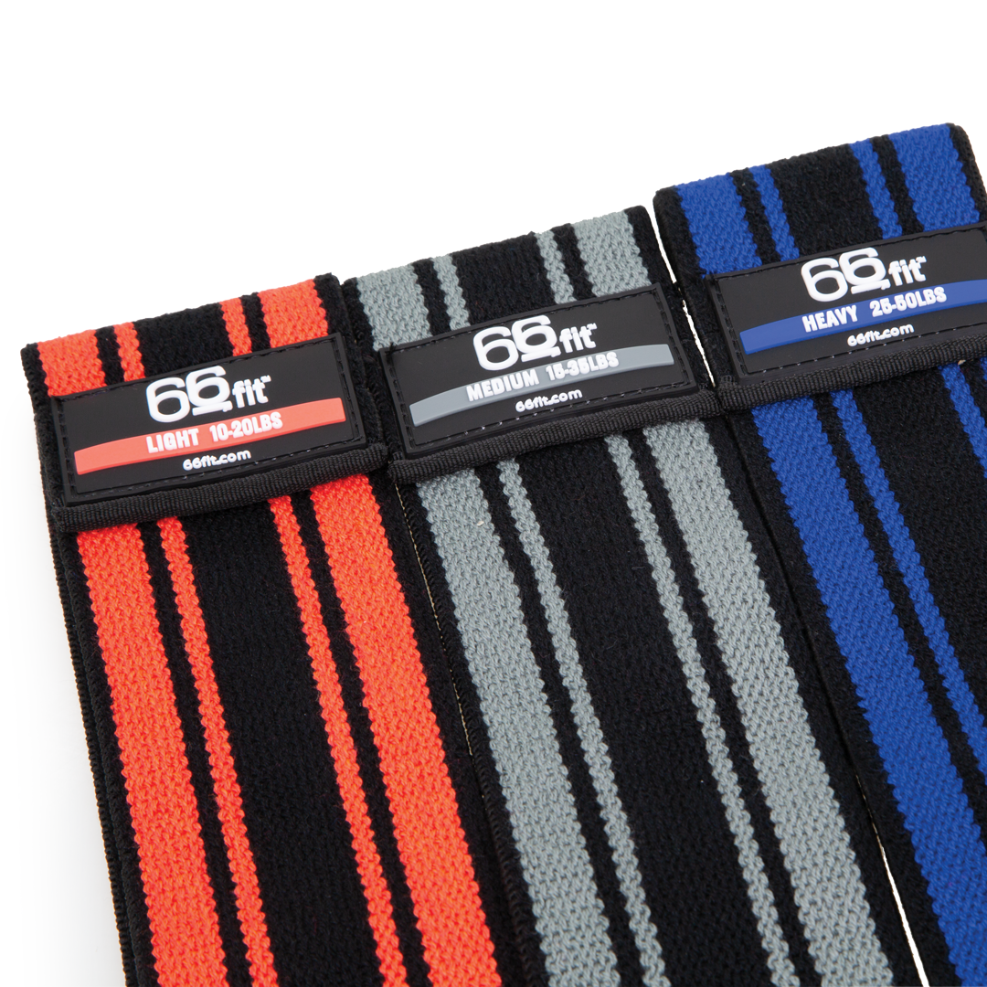 Fabric Resistance Loops Set - 3 Levels for Full-Body Workout