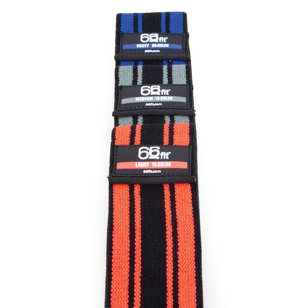 Fabric Resistance Loops Set - 3 Levels for Full-Body Workout